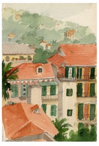Portofino View, Watercolor