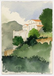 sorento Italy, Watercolor